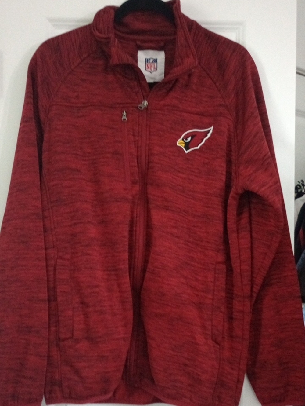 NFL NWOT Women's Red Cardinal Full-Zip Bomber Jacket Size L